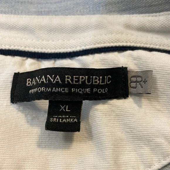 Banana Republic pique cotton polo in blue. Men's XL. Like new condition. Sharp! - Picture 9 of 11